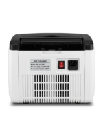 YTech-800T cash counting machine processing banknotes quickly with value calculation