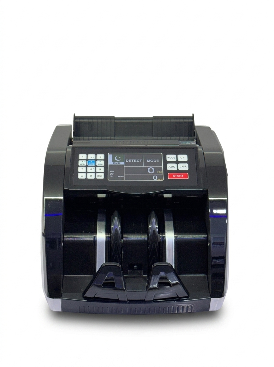 YTech-800T Value Counter Machine Front View Front view of YTech-800T value counter machine with digital display and control panel