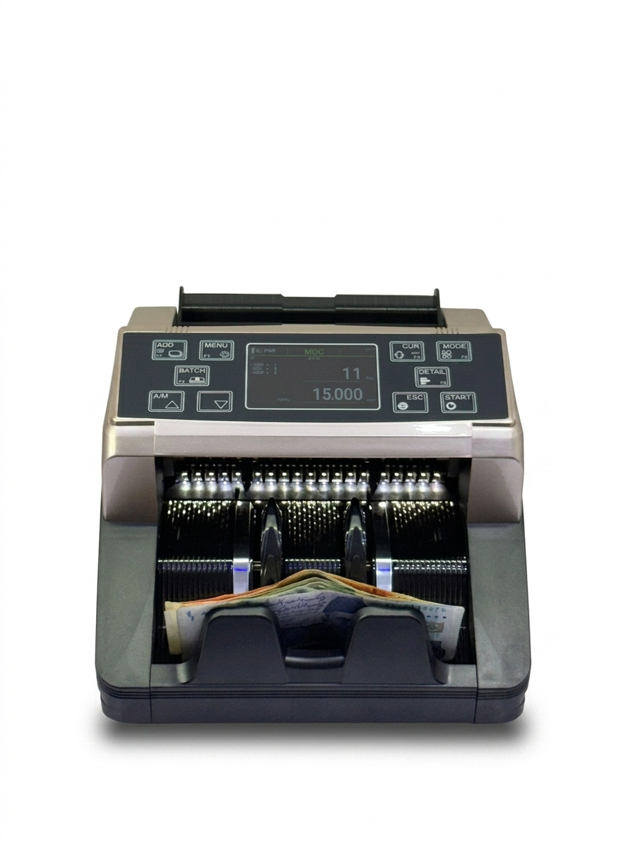 YTech-800V Mix Value Cash Counting Machine New Version YTech-800V Mix Value New Version cash counting machine front view